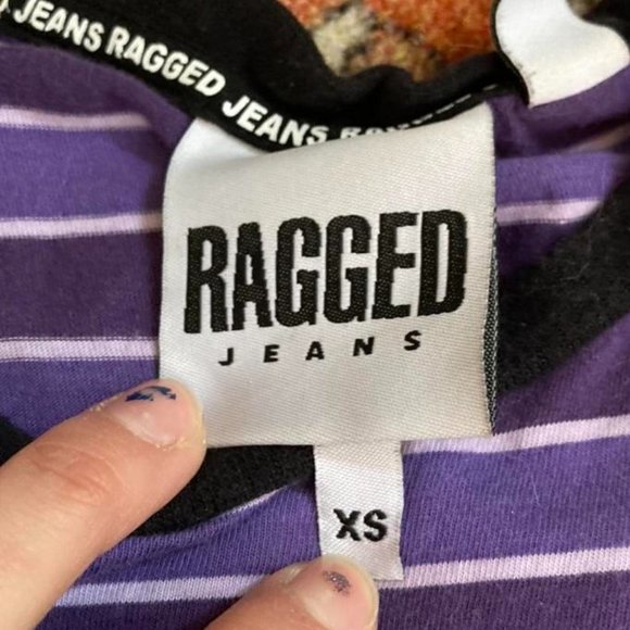 Purple Ragged Priest Ringer Tee - Picture 4 of 4